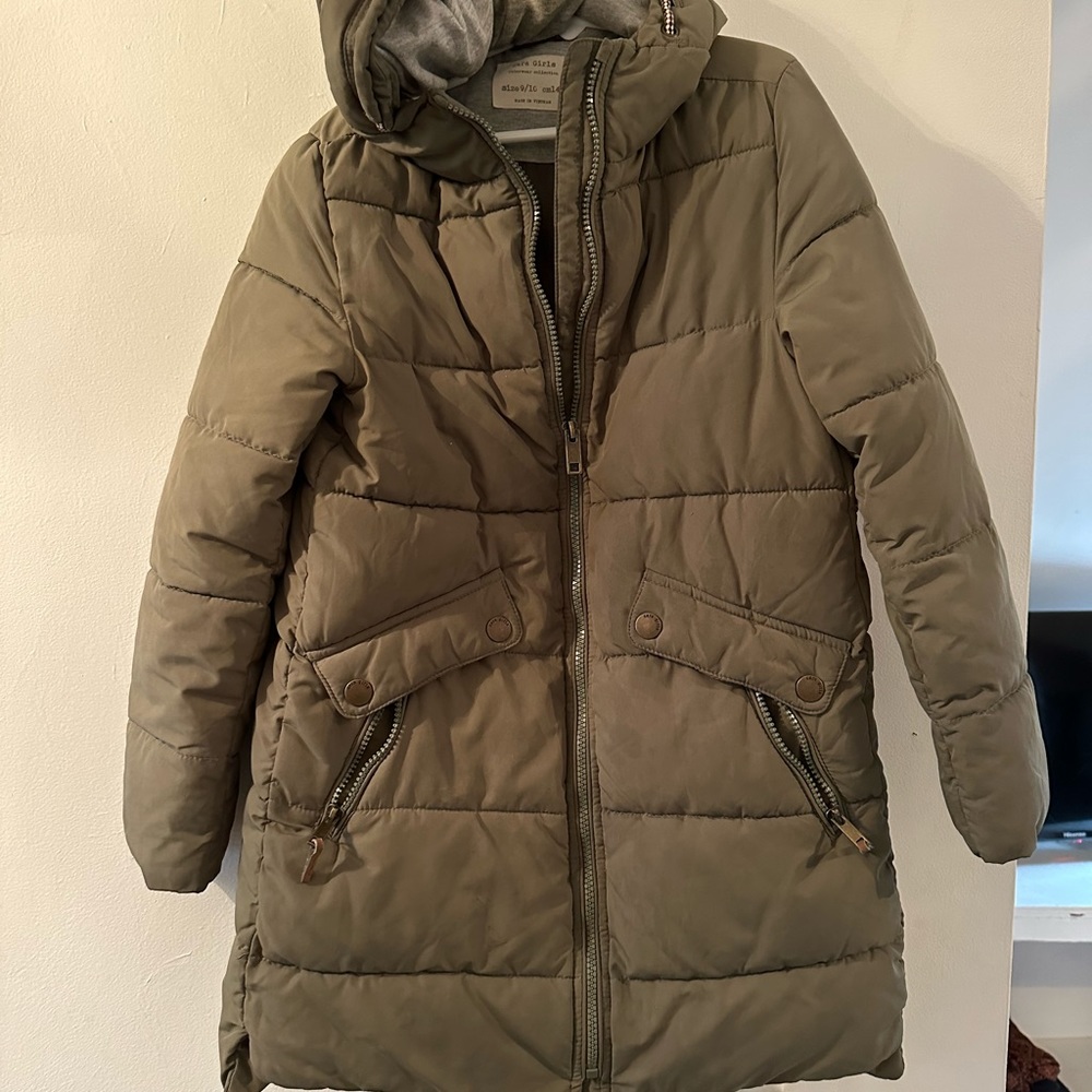 Zara girls coat 9/10